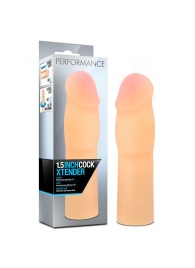 Телесная насадка-удлинитель на пенис PERFORMANCE 1.5INCH COCK XTENDER - 16 см. - Blush Novelties - в Воронеже купить с доставкой