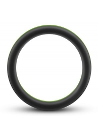 Черно-зеленое эрекционное кольцо Silicone Go Pro Cock Ring - Blush Novelties - в Воронеже купить с доставкой
