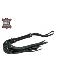 Черная многохвостовая плеть с шипами - 40 см. - Sitabella - купить с доставкой в Воронеже