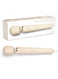Кремовый проводной вибромассажер Le Wand Cream с 10 скоростями - Le Wand