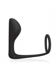 Стимулятор простаты с фиксацией эрекционным кольцом Prostate Gear - BlueLine - в Воронеже купить с доставкой