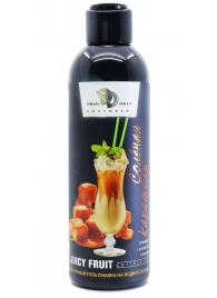 Интимный гель-смазка JUICY FRUIT с ароматом солёной карамели - 200 мл. - БиоМед - купить с доставкой в Воронеже