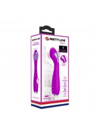 Лиловый вибратор с электростимуляцией Hector - 19,5 см. - Baile - купить с доставкой в Воронеже