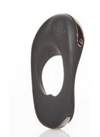 Черное эрекционное виброкольцо с двумя виброэлементами ATOM PLUS - Hot Octopuss - в Воронеже купить с доставкой