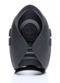 Темно-серый инновационный мужской осциллятор PULSE SOLO LUX с пультом ДУ - Hot Octopuss - в Воронеже купить с доставкой