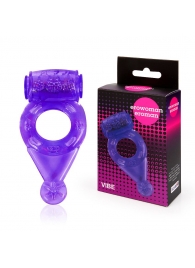 Фиолетовое эрекционное виброкольцо с шипиками - Erowoman-Eroman - в Воронеже купить с доставкой