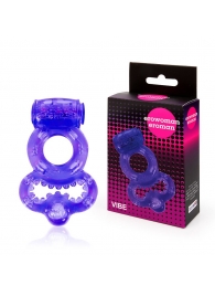 Фиолетовое эрекционное виброкольцо с шипами - Erowoman-Eroman - в Воронеже купить с доставкой