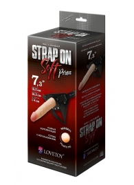 Пояс-трусики с насадкой Soft-Prince - 18,5 см. - LOVETOY (А-Полимер) - купить с доставкой в Воронеже