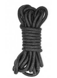 Черная веревка Do Not Disturb - 5 м. - Lola Games - купить с доставкой в Воронеже