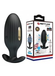 Черная анальная вибропробка с электростимуляцией Jefferson - 9,2 см. - Baile - купить с доставкой в Воронеже