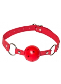 Красный кляп-шарик Firecracker - Lola Games - купить с доставкой в Воронеже