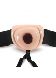 Телесный полый страпон Dr. Skin 6 Inch Hollow Strap On - 15,2 см. - Blush Novelties - купить с доставкой в Воронеже