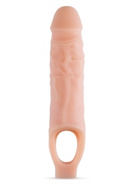 Телесный реалистичный фаллоудлинитель 9 Inch Silicone Cock Sheath Penis Extender - 22,86 см. - Blush Novelties - в Воронеже купить с доставкой