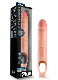 Телесный реалистичный фаллоудлинитель 10 Inch Silicone Cock Sheath Penis Extender - 25,4 см. - Blush Novelties - в Воронеже купить с доставкой