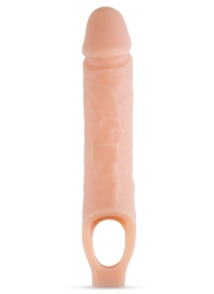 Телесный реалистичный фаллоудлинитель 10 Inch Silicone Cock Sheath Penis Extender - 25,4 см. - Blush Novelties - в Воронеже купить с доставкой