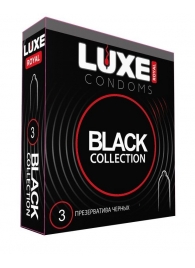 Черные презервативы LUXE Royal Black Collection - 3 шт. - Luxe - купить с доставкой в Воронеже