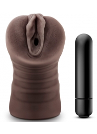 Коричневый мастурбатор-вагина Hot Chocolate Brianna - Blush Novelties - в Воронеже купить с доставкой