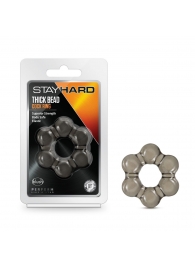 Дымчатое эрекционное кольцо Stay Hard Thick Bead Cock Ring - Blush Novelties - в Воронеже купить с доставкой