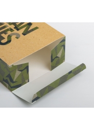 Складная коробка Man rules - 16 х 23 см. - Сима-Ленд - купить с доставкой в Воронеже