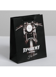 Подарочный пакет  Лучшему во всем мужчине  - 30 х 26 см. - Сима-Ленд - купить с доставкой в Воронеже