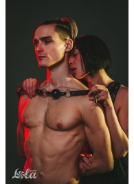 Черный кляп Love Addict на замочке - Lola Games - купить с доставкой в Воронеже