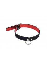 Черно-красный ошейник Cabaret - Lola Games - купить с доставкой в Воронеже
