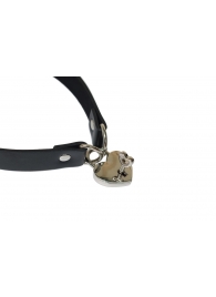 Черный ошейник Utopia с замком и ключиком - Lola Games - купить с доставкой в Воронеже