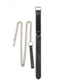 Черный ошейник с поводком Wild - Lola Games - купить с доставкой в Воронеже