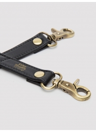 Черный фиксатор для манжет Bound to You Faux Leather Hogtie - Fifty Shades of Grey - купить с доставкой в Воронеже