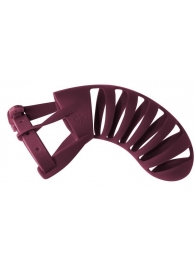 Мужской пояс верности бордового цвета Romello - Lola Games - купить с доставкой в Воронеже