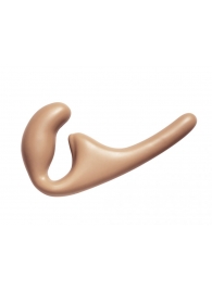 Бежевый безремневой страпон Seduction - 20,5 см. - Lola Games - купить с доставкой в Воронеже