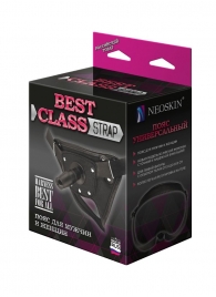 Черный пояс для насадок BEST CLASS STRAP - LOVETOY (А-Полимер) - купить с доставкой в Воронеже