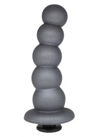 Черная насадка-елочка PLATINUM 6  - 17 см. - LOVETOY (А-Полимер) - купить с доставкой в Воронеже