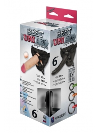 Пояс харнесс BEST UNI strap с 2 сменными насадками - 18,5 и 16 см. - LOVETOY (А-Полимер) - купить с доставкой в Воронеже