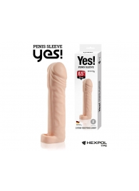 Телесная насадка-удлинитель со вставкой размера L - 16 см. - Sitabella - в Воронеже купить с доставкой