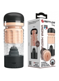 Вибромастурбатор-вагина Emily в черной колбе - Baile - в Воронеже купить с доставкой