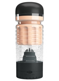 Вибромастурбатор-вагина Emily в черной колбе - Baile - в Воронеже купить с доставкой