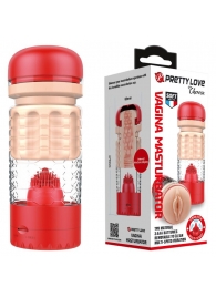 Вибромастурбатор-вагина Emily в красной колбе - Baile - в Воронеже купить с доставкой