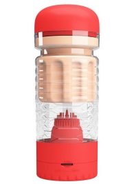 Вибромастурбатор-вагина Emily в красной колбе - Baile - в Воронеже купить с доставкой