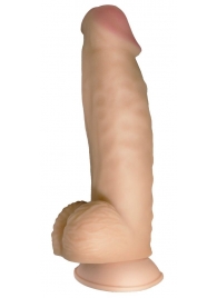 Телесный реалистичный фаллоимитатор на черных трусиках Real Big Strap-On - 34,5 см. - LOVETOY (А-Полимер) - купить с доставкой в Воронеже