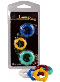Набор из 3 цветных эрекционных колец Love Ring - Sitabella - в Воронеже купить с доставкой