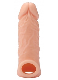 Телесная насадка EXTENDER WITH BALL STRAP 5.5 - 14 см. - Dream Toys - в Воронеже купить с доставкой