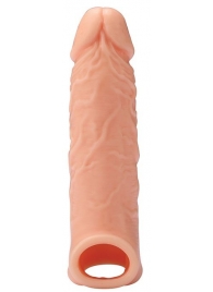 Телесная насадка EXTENDER WITH BALL STRAP 6.5 - 17 см. - Dream Toys - в Воронеже купить с доставкой