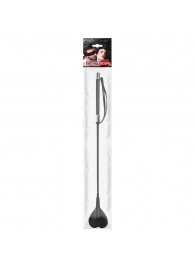 Черный стек с наконечником-сердечком - 54 см. - Notabu - купить с доставкой в Воронеже