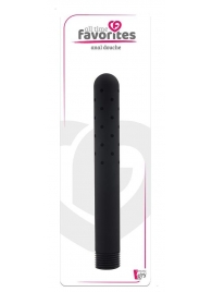 Черная насадка для анального душа ANAL DOUCHE - 15 см. - Dream Toys - купить с доставкой в Воронеже