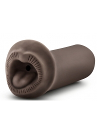 Коричневый мастурбатор-ротик Naughty Nicole - Blush Novelties - в Воронеже купить с доставкой