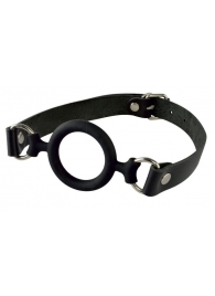 Черный кляп-рамка на регулируемых ремешках - Sitabella - купить с доставкой в Воронеже