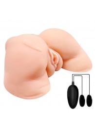 Телесная вибровагина Julie с 2 рабочими отверстиями - Baile - в Воронеже купить с доставкой