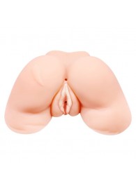 Телесная вибровагина Julie с 2 рабочими отверстиями - Baile - в Воронеже купить с доставкой