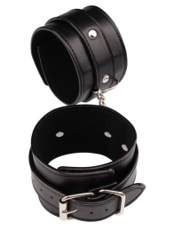 Черные оковы Classic Ankle Cuffs - Chisa - купить с доставкой в Воронеже